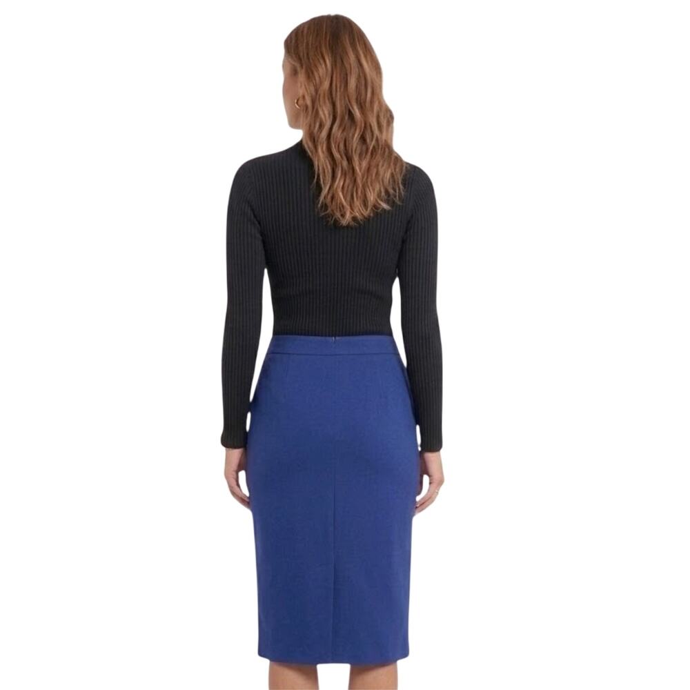 Banana Republic Petite Pencil Skirt - Cobalt Royal Blue Size 4 - Picture 2 of 4